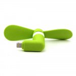 Wholesale iPhone Lighting Portable Cell Phone Mini Electric Cooling Fan (Green)